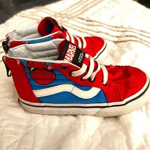 Toddler size 8 Spider-Man vans